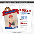 baseball first birthday invite
